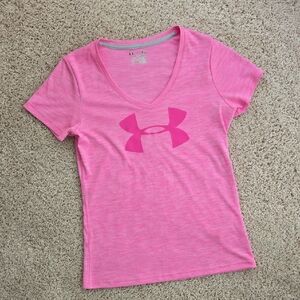 Under Armour Women's Bright Pink Short Sleeve Tee